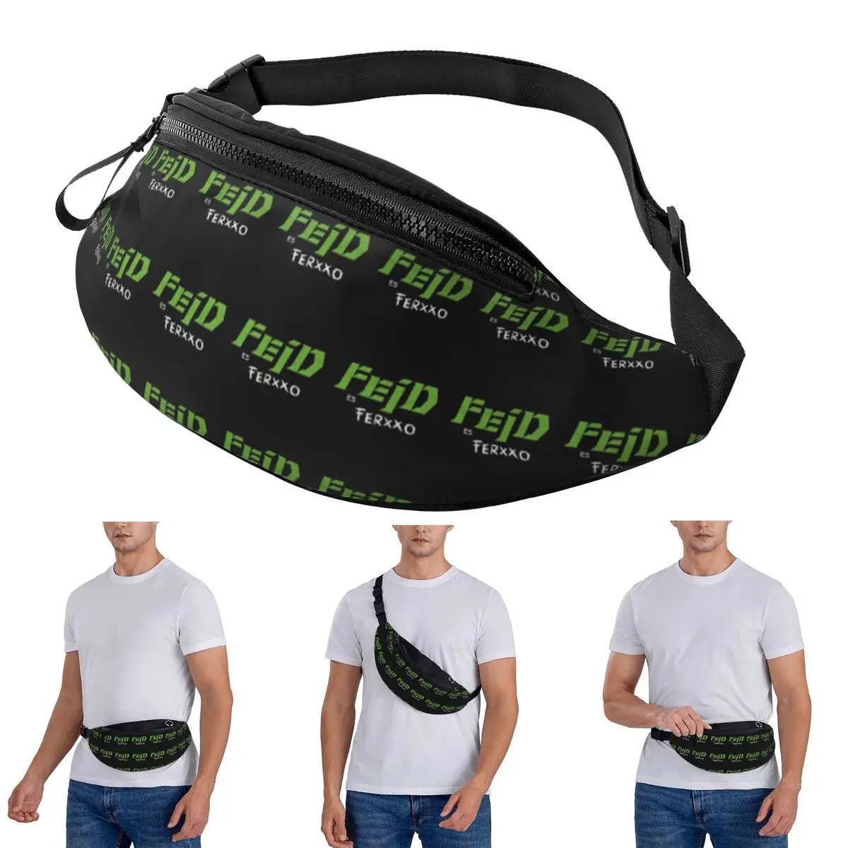

Crossbody Waist Bag Feid Ferxxo Classic Men Women Fanny Pack Traveling Running Money Phone Pouch