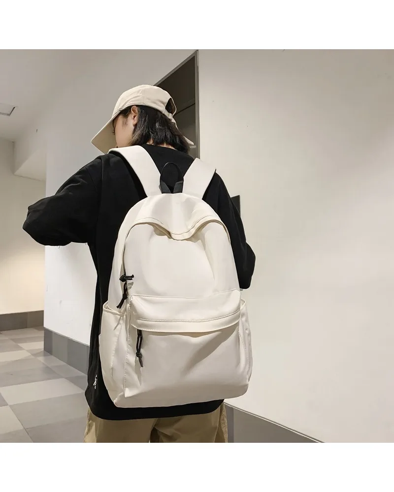 

Backpack Men's Simple Large Capacity Travel Backpack Women's Casual Japanese Junior High School Student High School Student