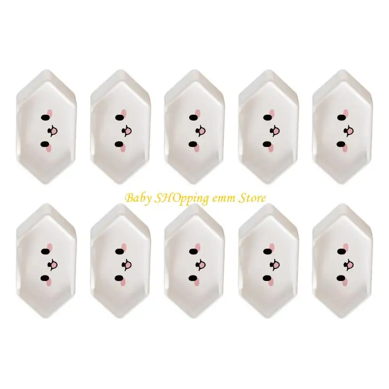 

23GD 10pcs Invisible Child -Reseption Electrical Outlet Cover Multi Country Compatible Safetry Proctors Design Design