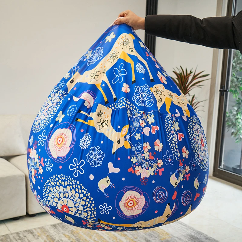65*40CM Lazy Sofas Cover Chairs Without Filler Lounger Bean Bag Pouf Puff Sofa Cover for Tatami
