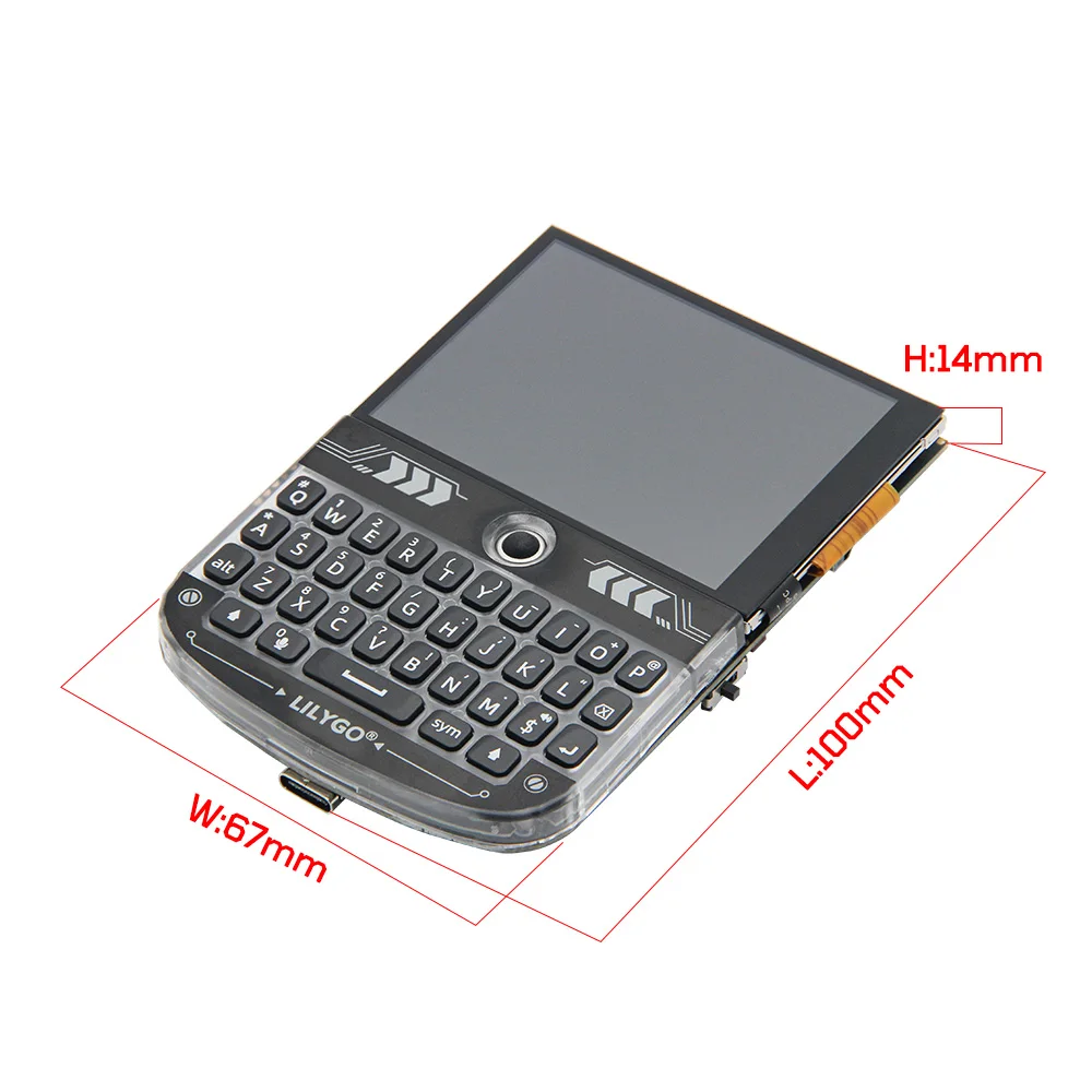 LILYGO T-Deck ESP32-S3 WIFI Bluetooth Placa de Desenvolvimento 16 MB Flash Com Tela LCD de 2.8 '', Teclado, Trackball, Microfone, Alto-falante