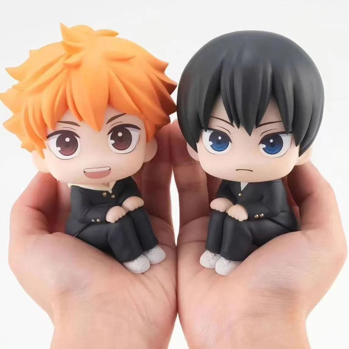 Volleyball Jugend Anime Figur Sitzende Pose Yingshan Feixiong Q-Version Hinata Shoyo Figur PVC-Modell Ornament Anime Spielzeug