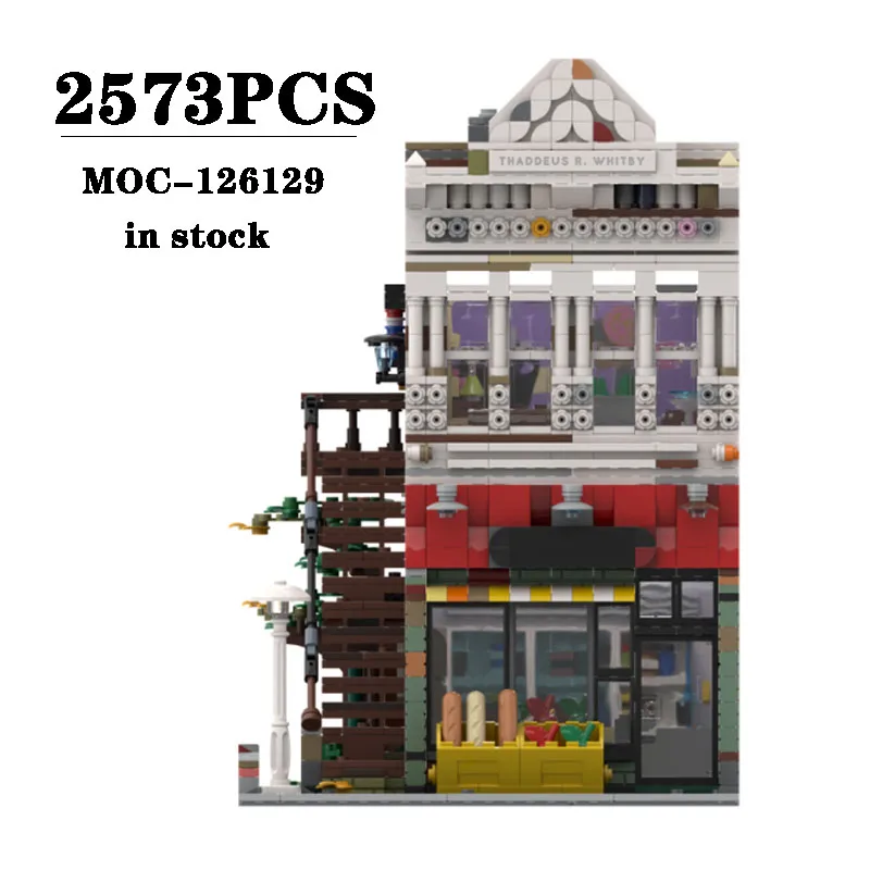 Building Block MOC-126129 Grocery Store Modular Building Model 2573PCS Adult and Children Birthday Toys Christmas Creative Gifts