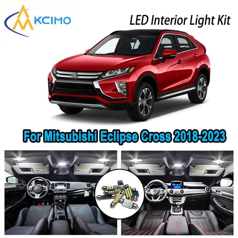 

For Mitsubishi Eclipse Cross 2018-2023 2020 Premium Bright LED Interior Dome Map Trunk Light Kit Car Led Lamps Canbus No Error