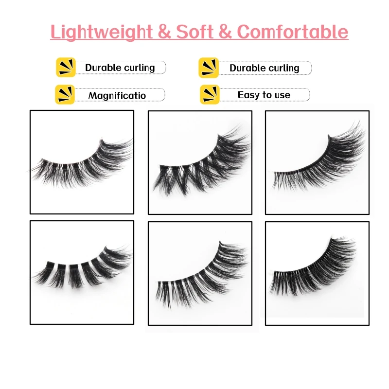 1 Pairs/Boxes 24 Styles 3 D premium Silk Protein natual long wisly handmade Lashes extention with customize