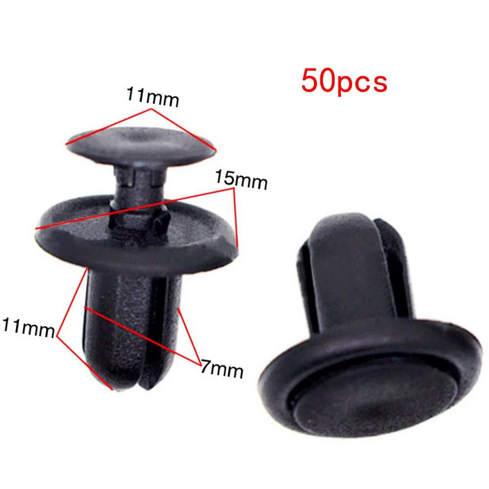 Wear Heart Nail Expansion Auto Fastener for Bumper Fixed Clamp Screw Rivet 50PCS Car Fender Trunk B/MW Full Series