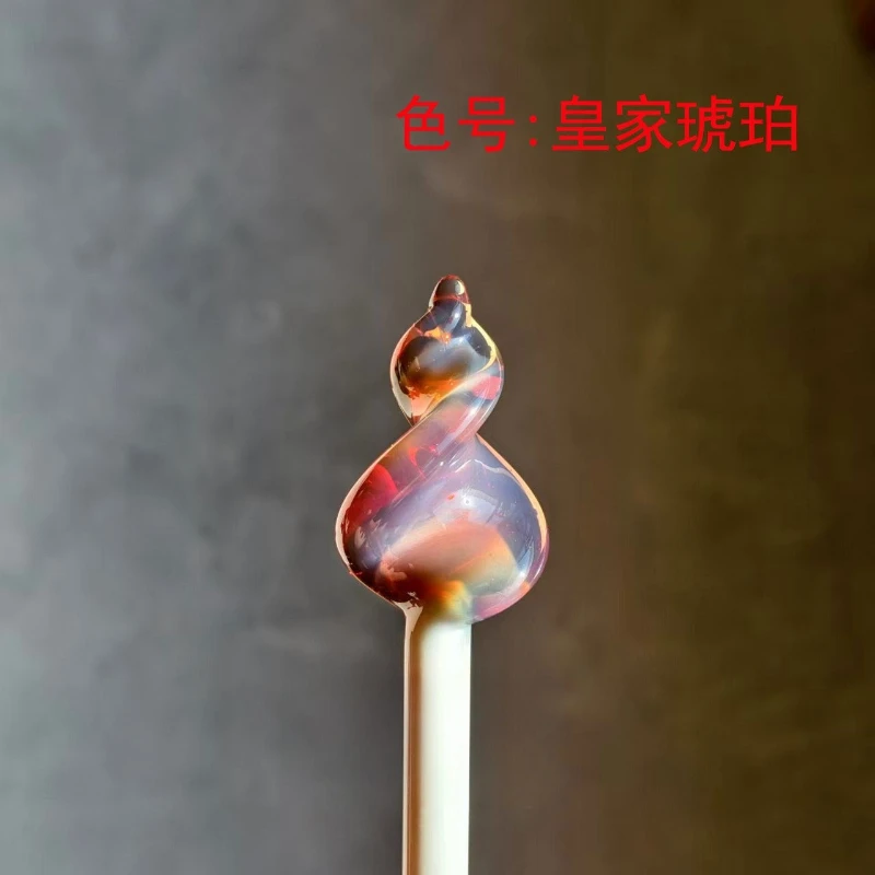 Varilla de Vidrio EX51 Royal Amber que Cambia de Color, Varilla de Vidrio de Borosilicato de Alta Resistencia, Material de Vidrio Esmaltado Duro