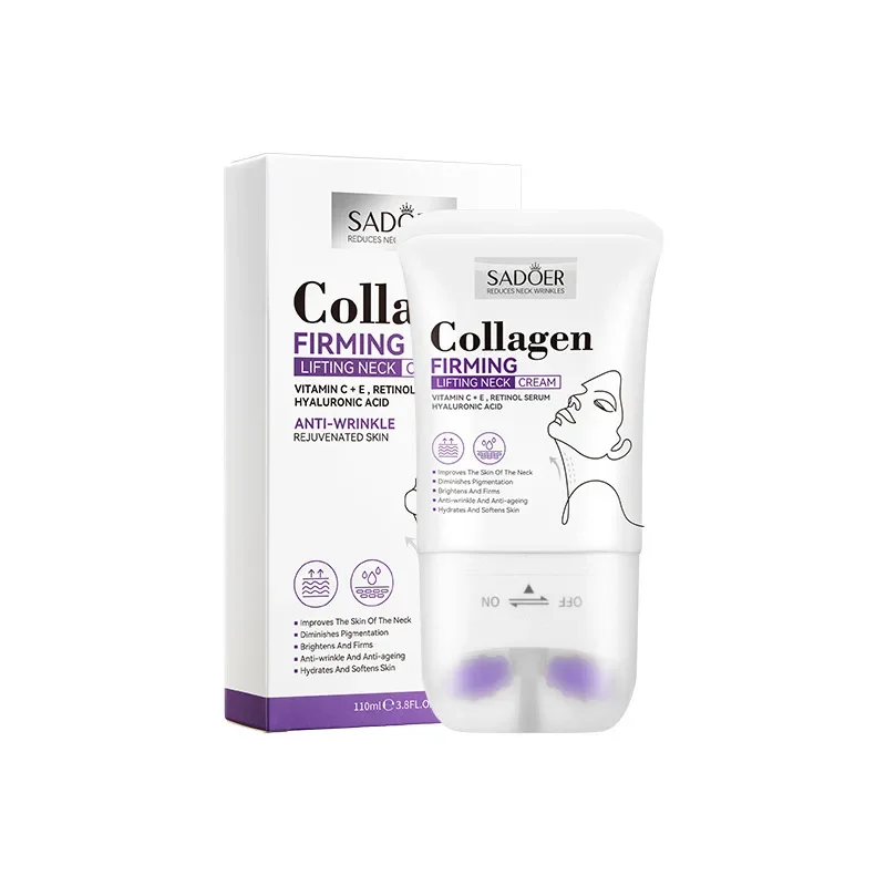 

Roller Neck Cream Essence Neck Brighten Moisturizing Shape Firming Cream Care Product Smooth Wrinkle Tightening Face Beauty Ski