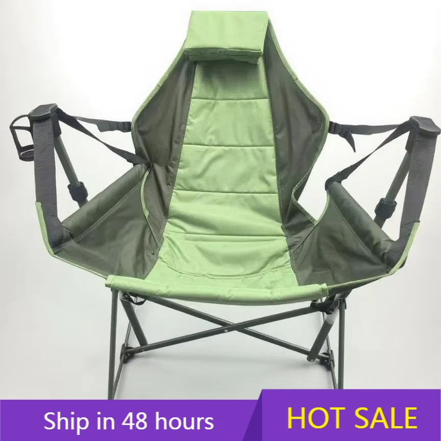 

YTYIN Leisure Hammock Camping Chair Custom logo Garden Chair Outdoor Furniture Luxury-folding-beach Chair With Full Pack Metal