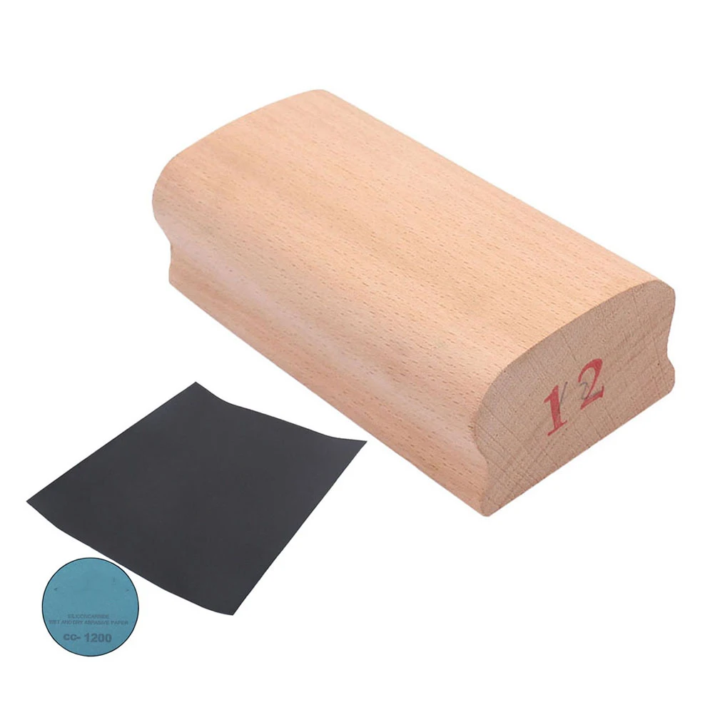 

12 Inch Wood Block Tools for Guitar Repair Sanding Blocks Durable Luthier Tool Acoustic Guitar Accessories Fretboard Polishing