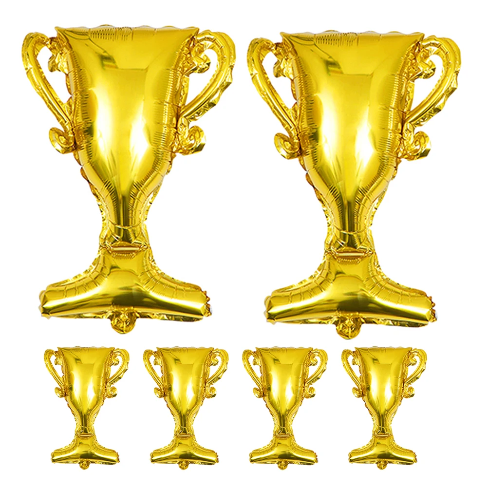 

6pcs 23.58 Trophy Aluminum Foil Balloon Graduation Party Decoration Supplies Golden Award Balloon For Ceremony