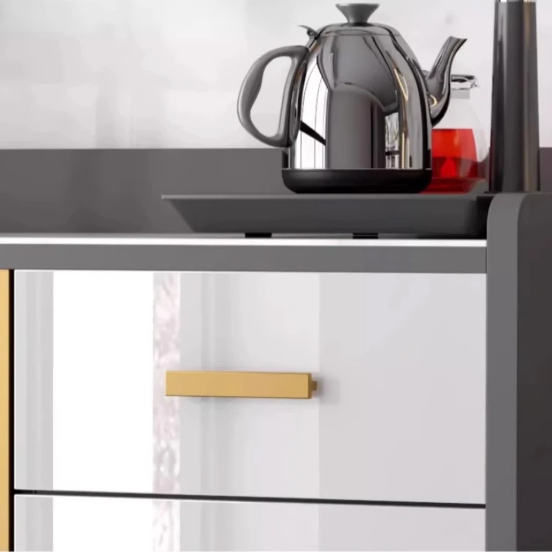 Moderne eenvoudige multifunctionele dressoiropslag Massief houten laden Slijtvaste kast Sencillo Y Duradero Eetkamermeubilair