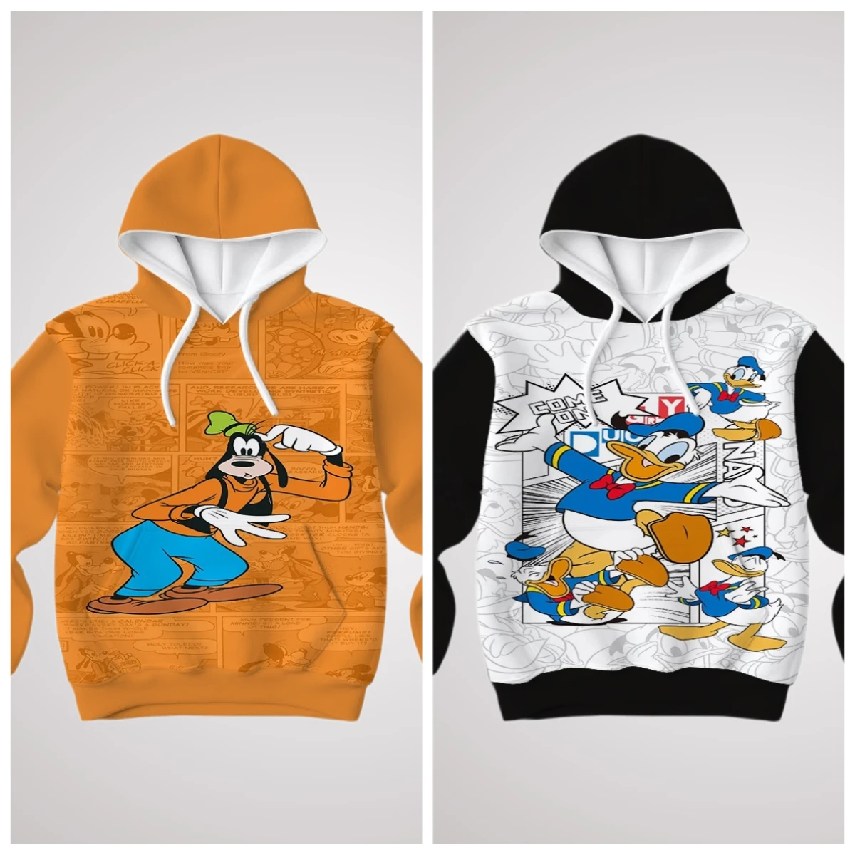 

25/26 Autumn/Winter Hoodie Road Fly Donald Duck Mickey Mouse Judy Disney Movie Elements Hoodie Parent Child Costume