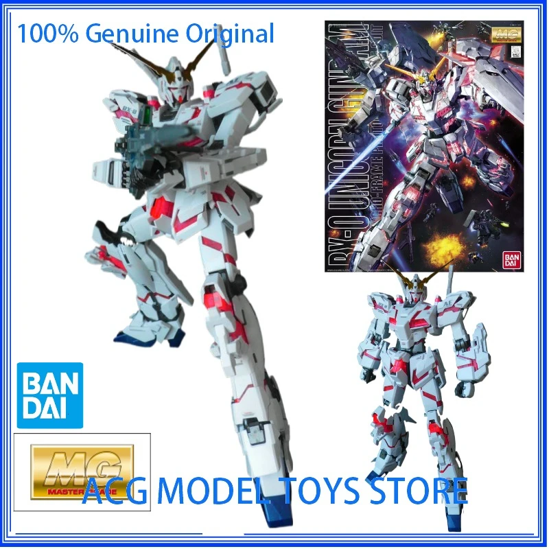

In Stock Original Bandai MG 1/100 Universal Century OVA Rx-0 Unicorn Gundam Figure Assembled Action Anime Genuine Model