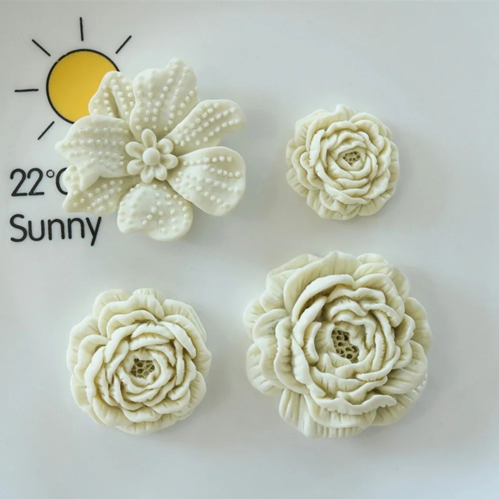 10pcs Mini Kawaii Resin Shining Flower Flat Back Cabochons Scrapbook Diy Party Hairpin Accessories Home Decoration Craft