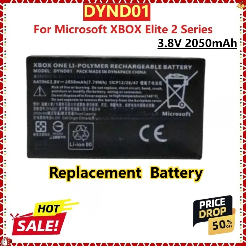 

for Microsoft XBOX Elite 2 Series New Replacement Battery 3.8V 2050mAh DYND01