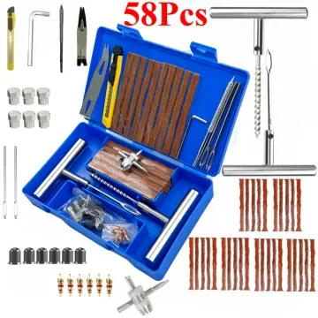Autobandenreparatieset Lekreparatiegereedschap Auto Van Motor Fiets Nood Heavy Duty Tubeless Bandenreparatieset