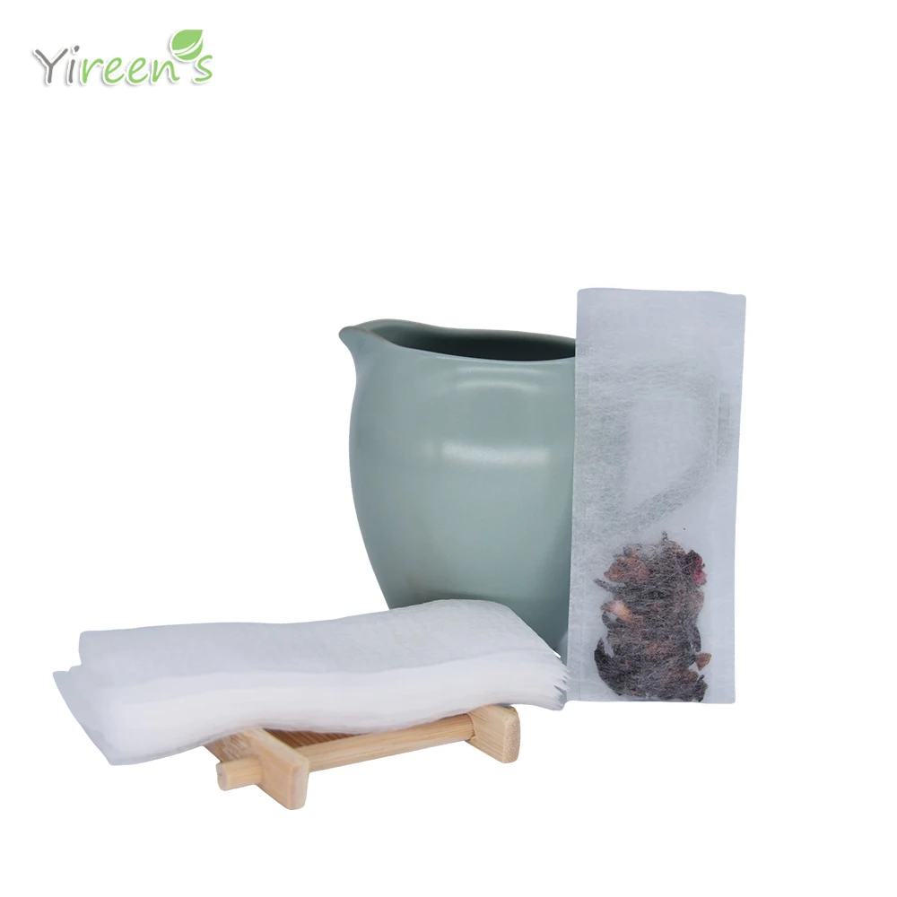 1000pcs Food Grade Corn Fiber Filter Biodegradable Heat Sealing Teabag For Herb Loose Spice