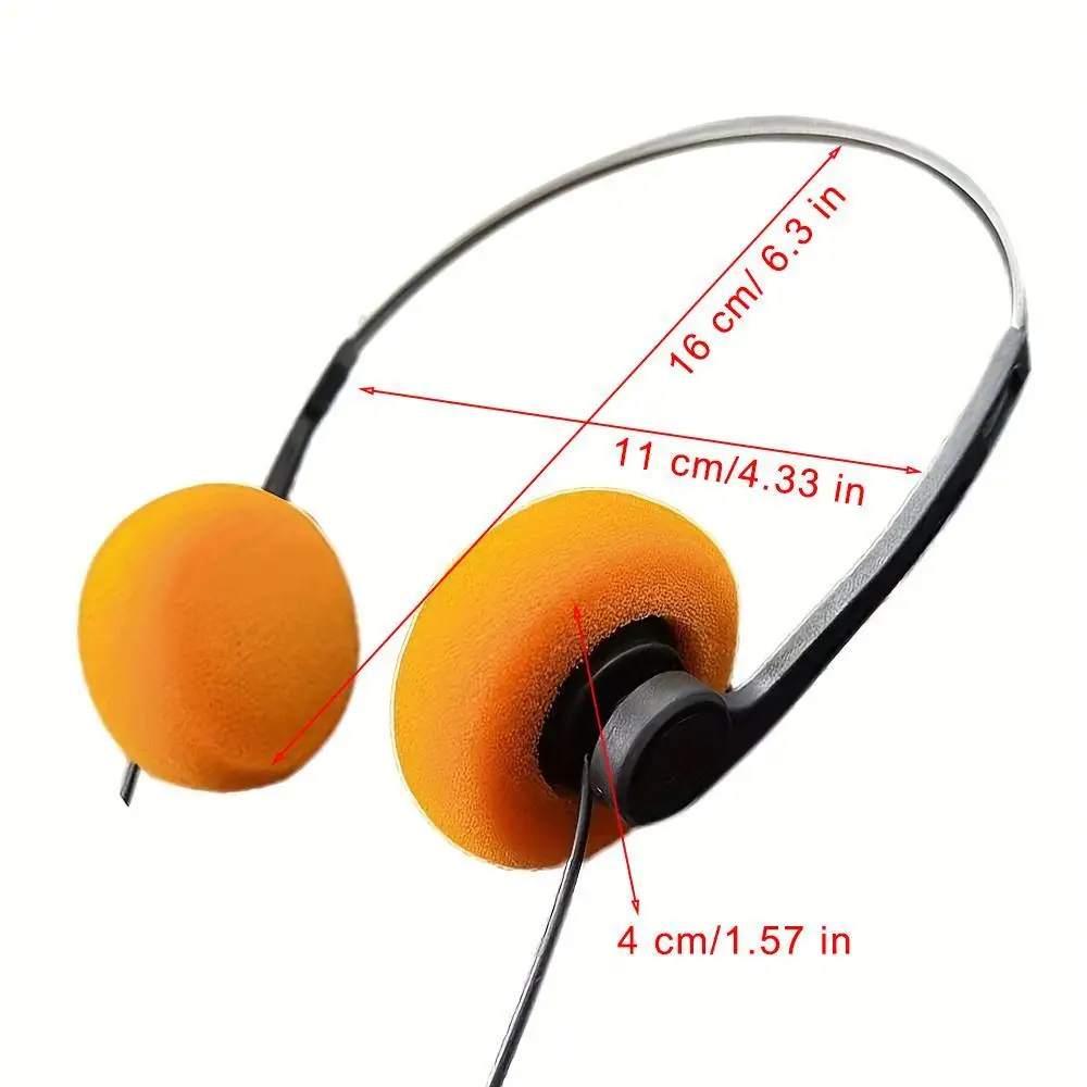 Retro nostálgico fones de ouvido mp3 walkman 3d surround som fones portátil com fio pequenos esportes moda foto prop