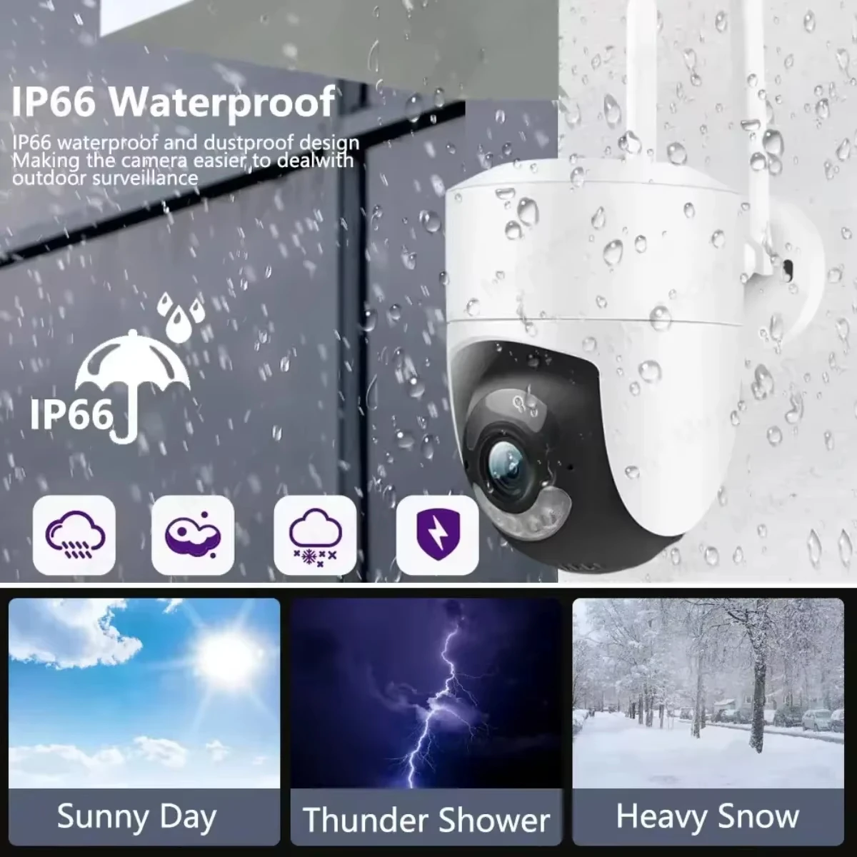 H.265 8CH 5MP Wireless CCTV Security System Tuya SmartLife Wifi NVR Kit Outdoor Waterproof PTZ IP Camera Video Surveillance Kit