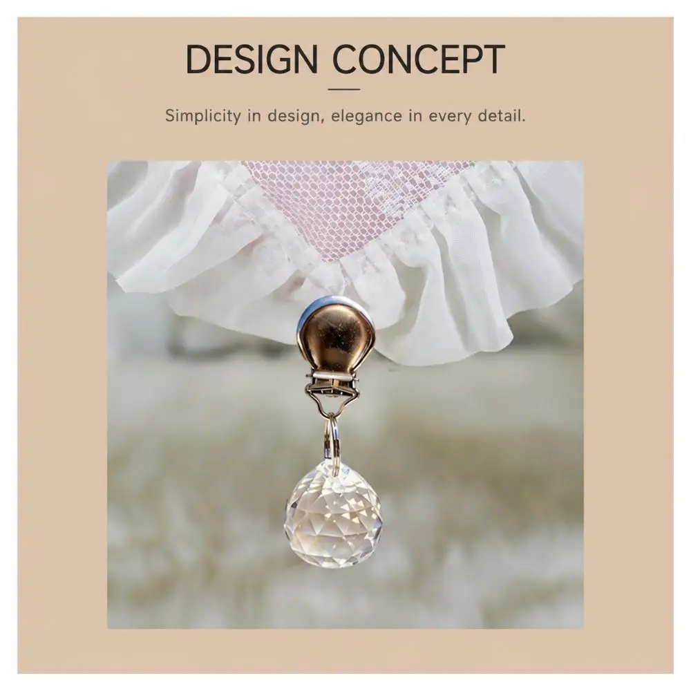 4pcs Crystal Tablecloth Weight Clips Metal Heavy Duty Table Cloth Clips Decorative Windproof Curtain Weights Dining Table