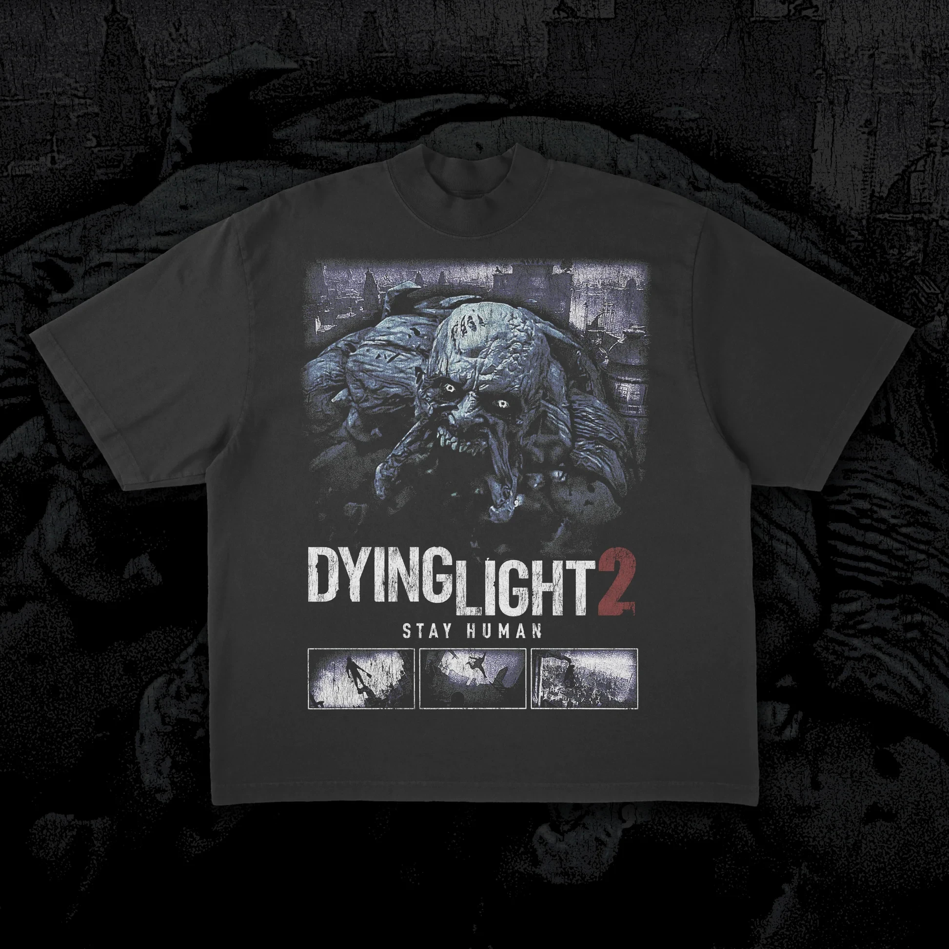 

Dying Light 2-стойная футболка с короткими рукавами и принтом человека, мужская и женская летняя хлопковая удобная свободная модная футболка с круглым вырезом