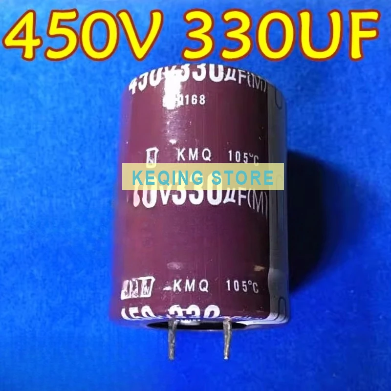 10PCS Used+Not NEW+Send after Measure Electric welding machine, frequency converter common capacitor 450V330uF 400V 330uF