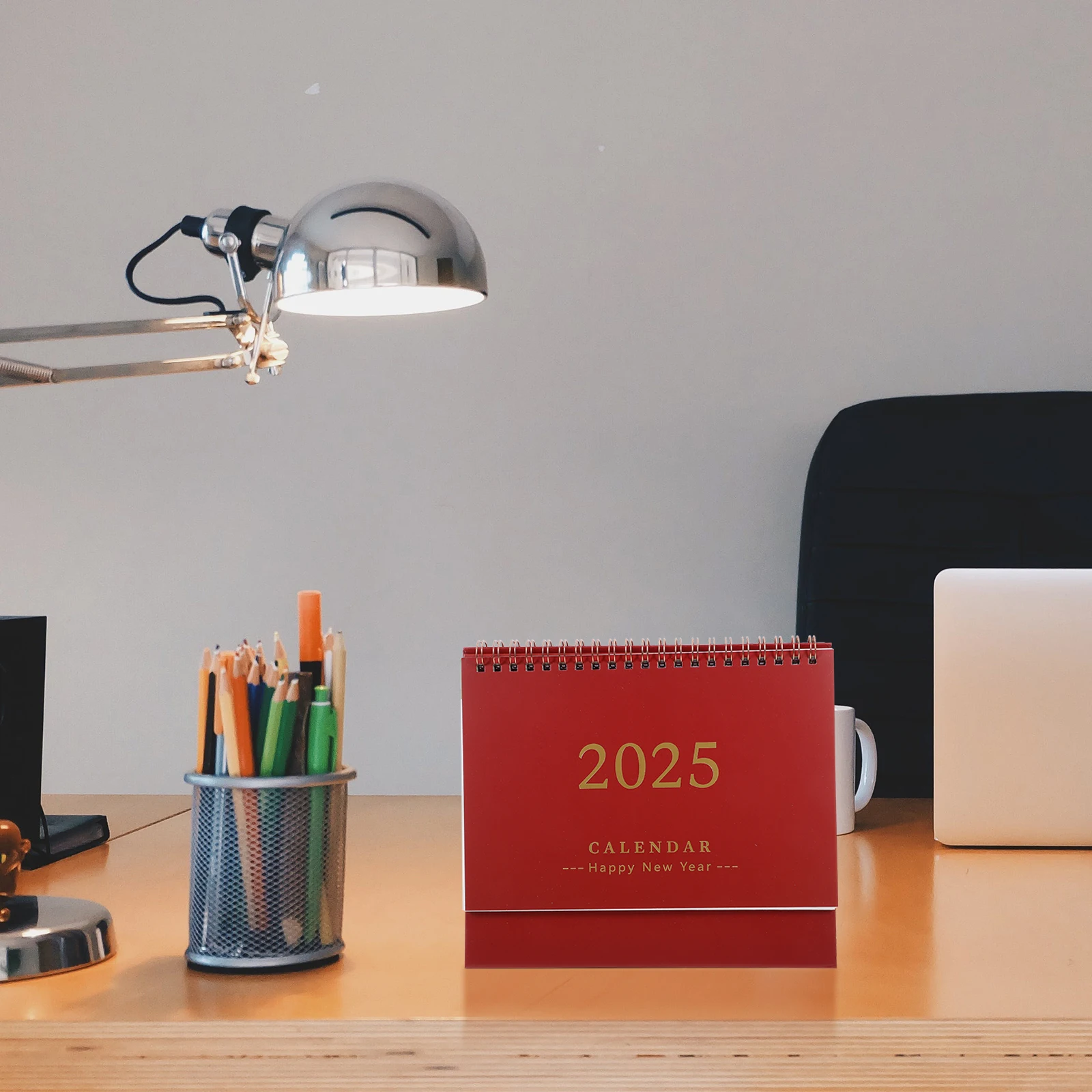 

Stylish Desktop Standing Office Supply Decorative Month Calendar Spiral Calendar Long-Lasting Lightweight Portable Cute Mini