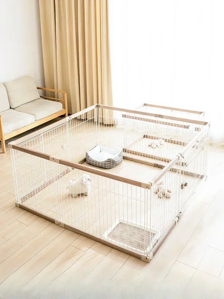 Raise dog fence, indoor household large high-end detachable dog cage