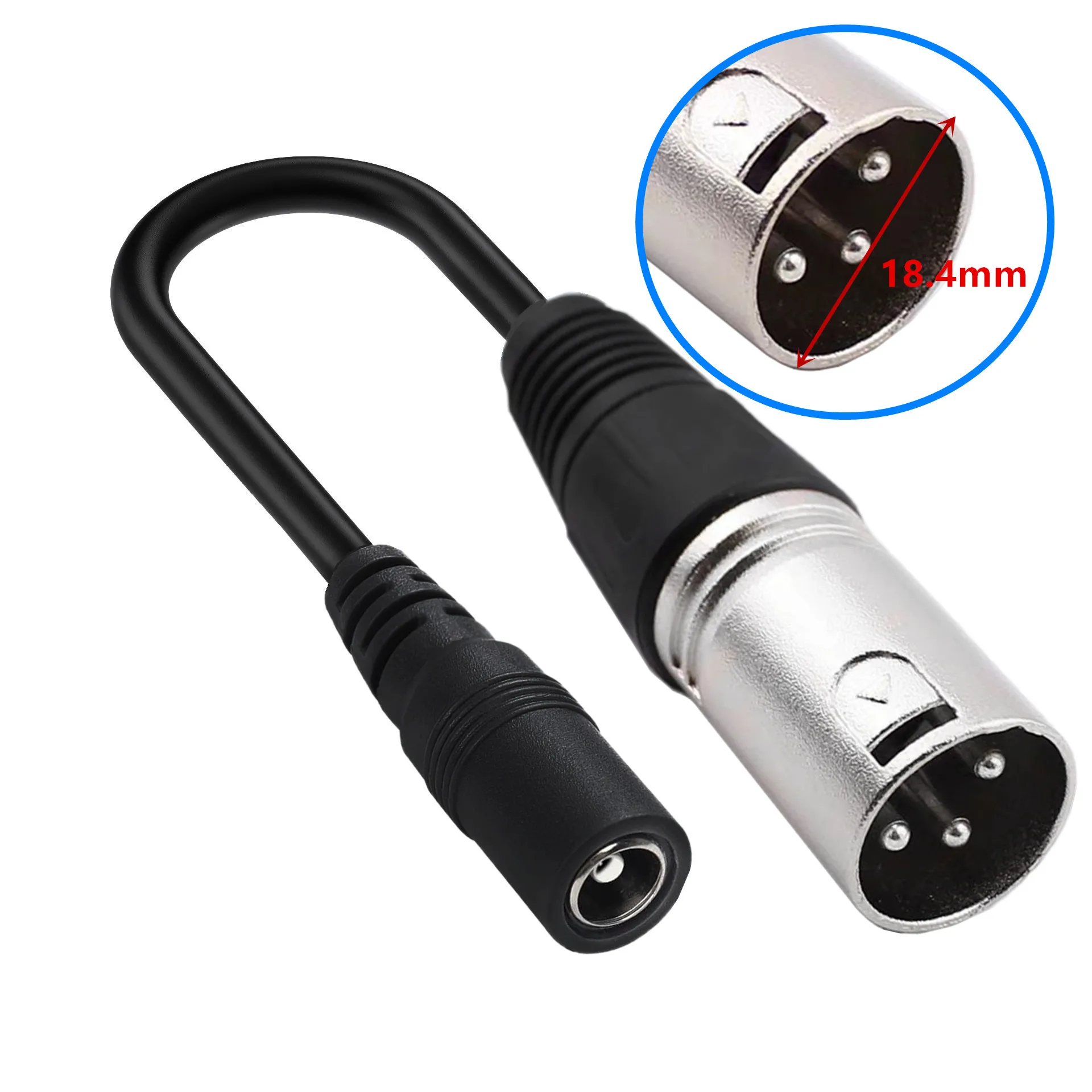 Replacement DC 5.5X2.1 to XLR RCA M12 M16 3Pin IEC Adapter 7pcs for Scooter E Bike Charger Plug Connector Set Kit Case
