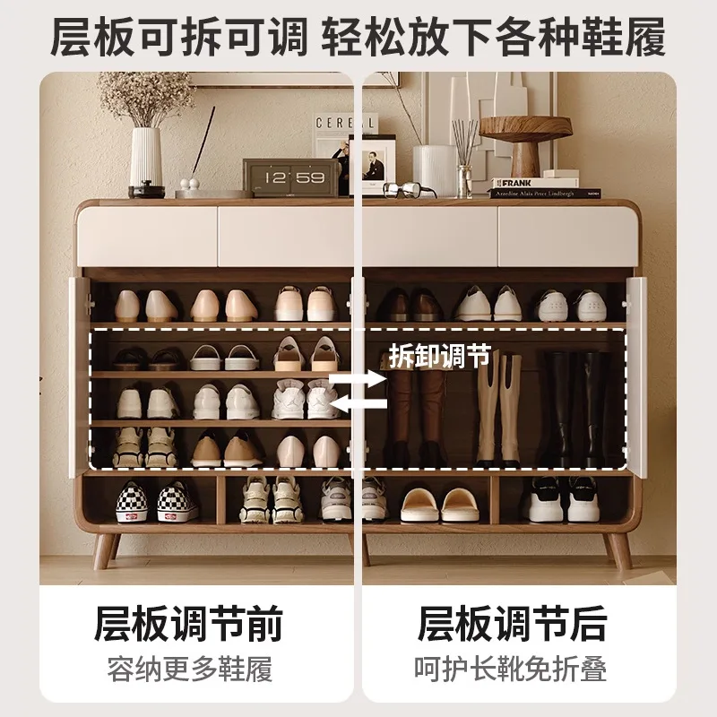 Shoe cabinet household entrance home storage integrated against the wall indoor entrance corridor corridor