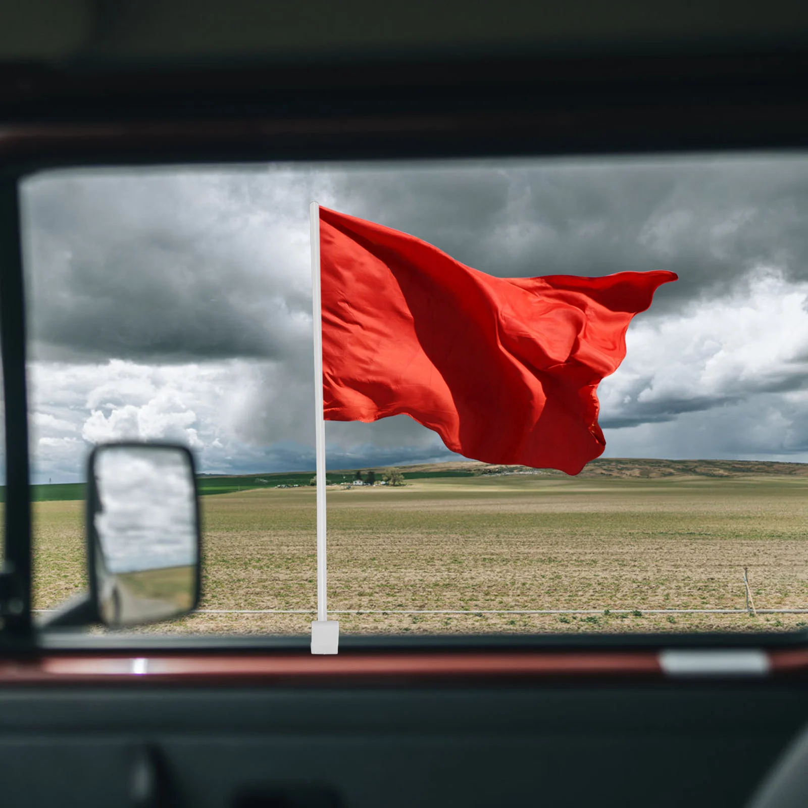 10 Pcs Car Window Support Bracket for Poles Holder RV Clip-on Plastic Clips Flagpoles