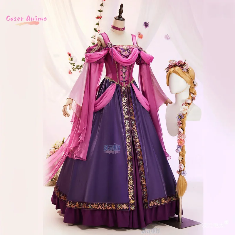 映画ラプンツェル ラプンツェル コスプレ衣装 制服 ハロウィン カーニバル パーティー クリスマス プレイ ロール服 衣装