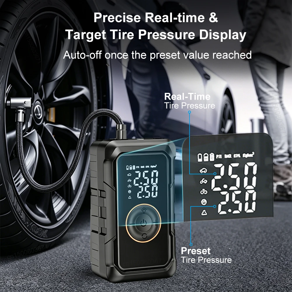 Compresseur d'air portable san - Cordless Inflator For Car Bike Ball avis et prix