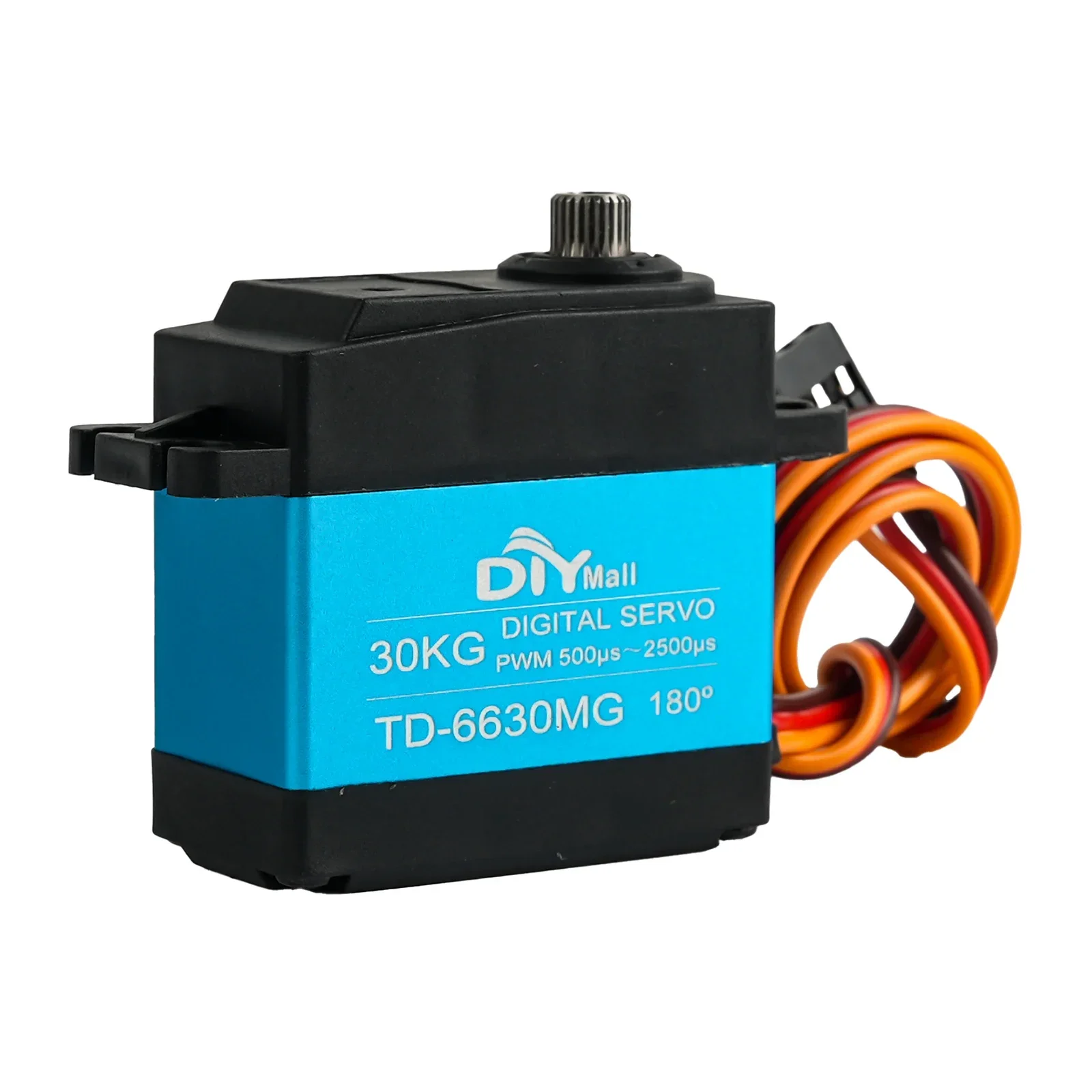 Servo Digital de gran Torque para coche y camión teledirigido, resistente al agua, 30KG, 180, 270 grados, engranaje de Metal, brazo 25T, escala 1/8 1/10, 4 unidades