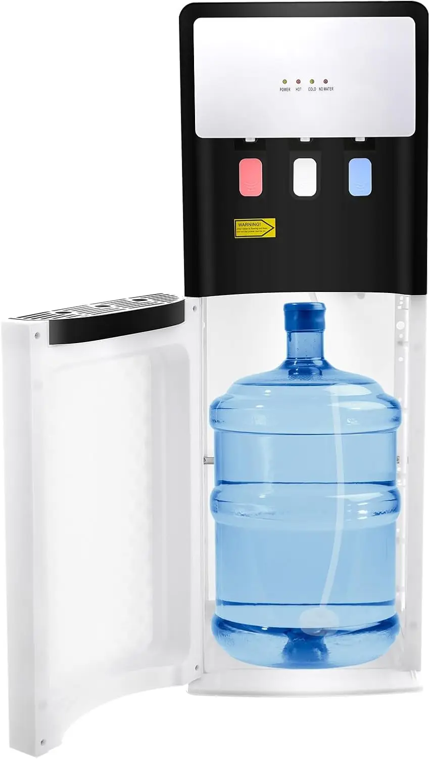 Bottom Loading Water Cooler Dispenser 5 Gallon Bottles Three Temperatures Hot Room Cold Spouts Child Safety Lock Led Display Hom