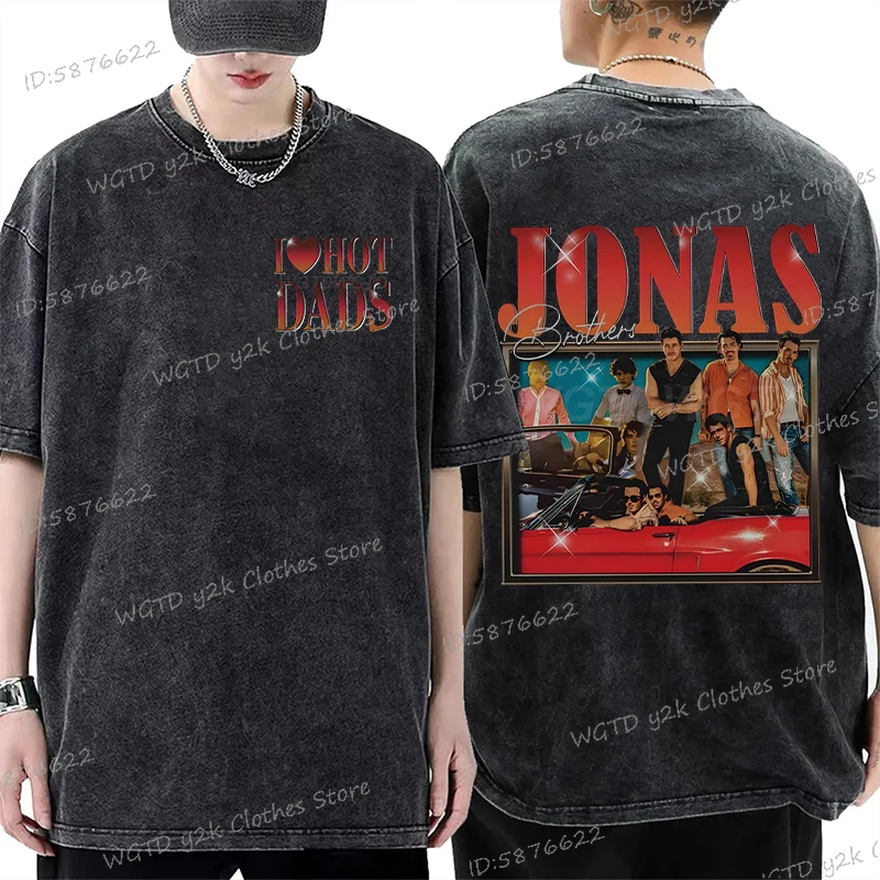 

Футболка Jonas Bros 20th Annivesary Tour 2025, новая рубашка рок-н-ролльной группы S-3XL, забавные хлопковые футболки с рисунком Jonas Bros