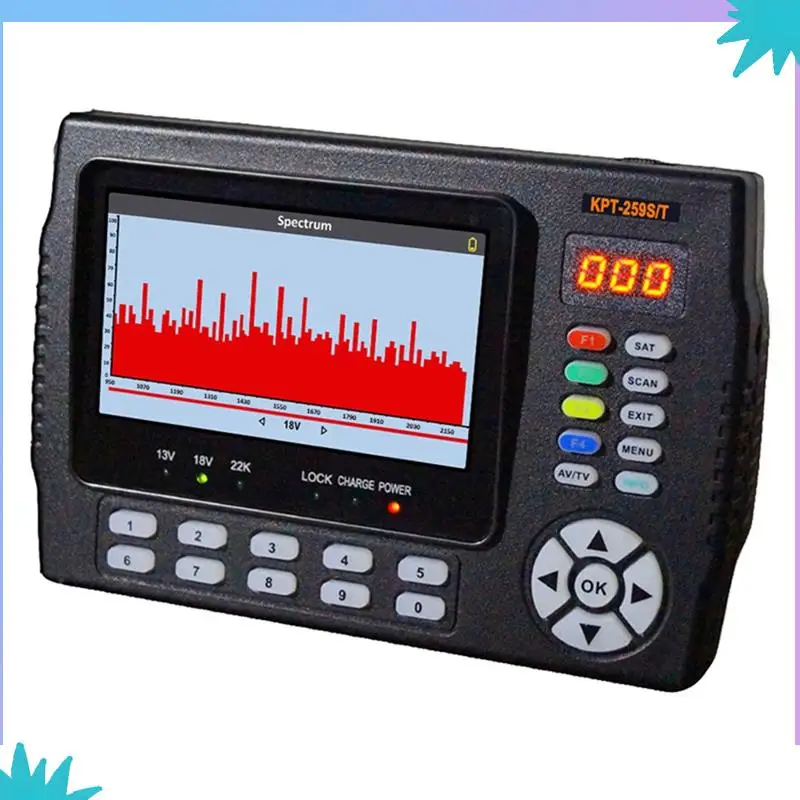KPT-259ST DVB-S2 DVB-T2 DVB-C HD Приемник спутникового телевидения Анализ спектра Better Satlinks Вилка европейского стандарта