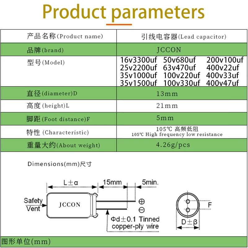 13x21 16v3300uf 25v2200uf 35v1000uf 35v1500uf 50v680uf 63v470uf 100v220uf 100v330uf 200v100uf 400v 22uf 33uf 47uf capacitor