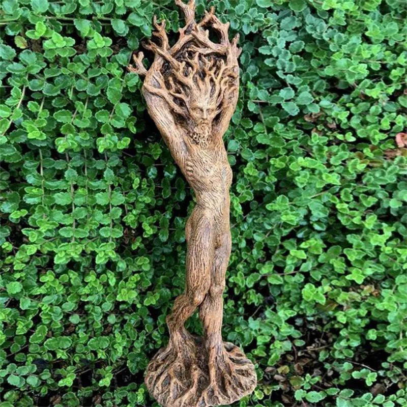 Garden Ornaments Statue Outdoor Goddess Sculptures Home Decor Figurines Resin Figures For Decoration Yard Forest Tree God Crafts