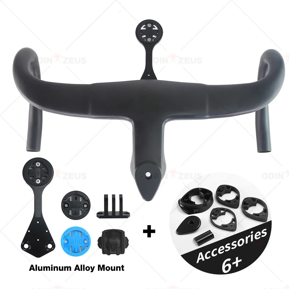 2022 Aluminum Alloy Bike Computer stand Ultra 1k Aero F  Carbon Fiber Road Bicycle Integrated Handlebar 400/420/440mm