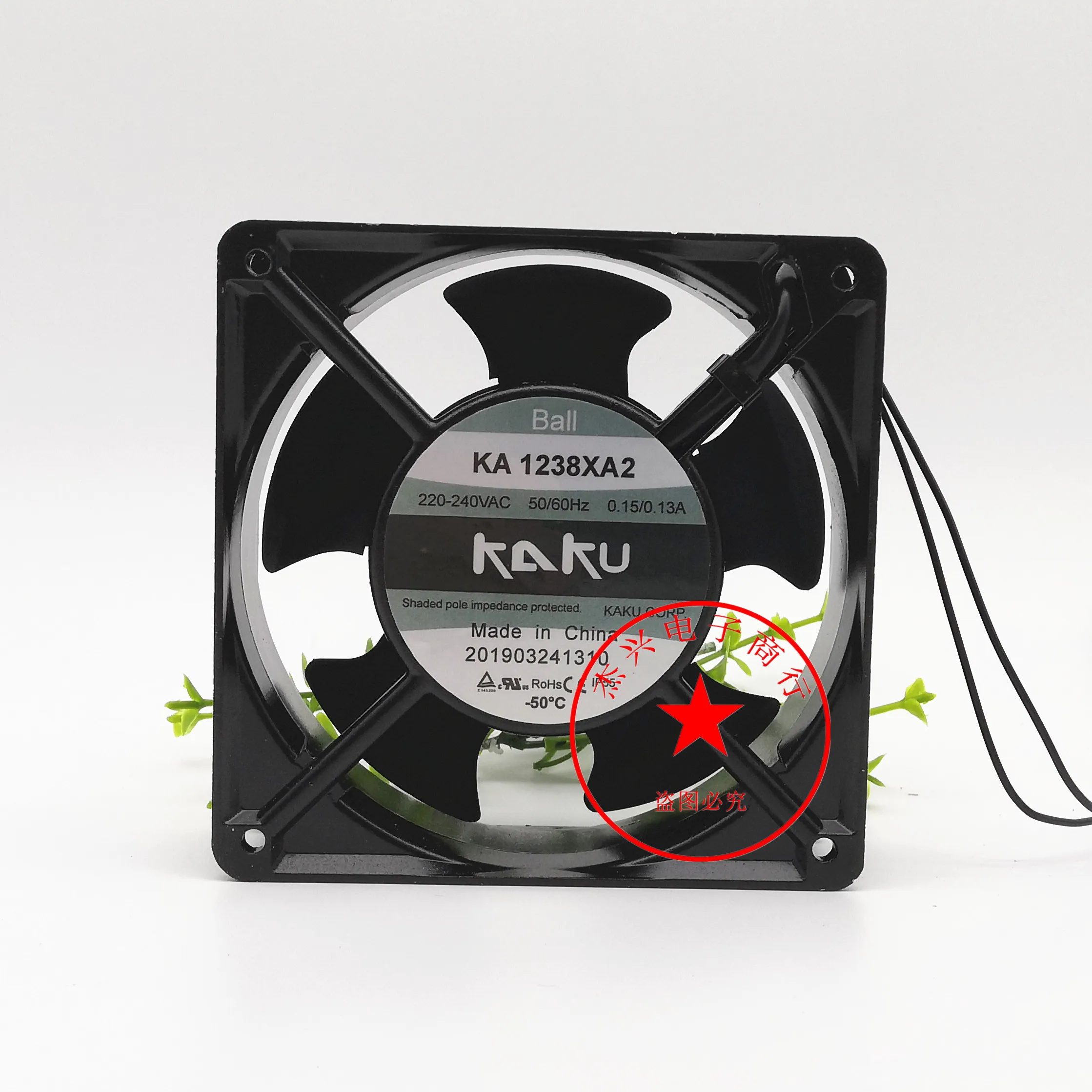 

KAKU KA1238XA2 AC 240 В 0,15 А 120x120x38 мм 2-проводной охлаждающий вентилятор