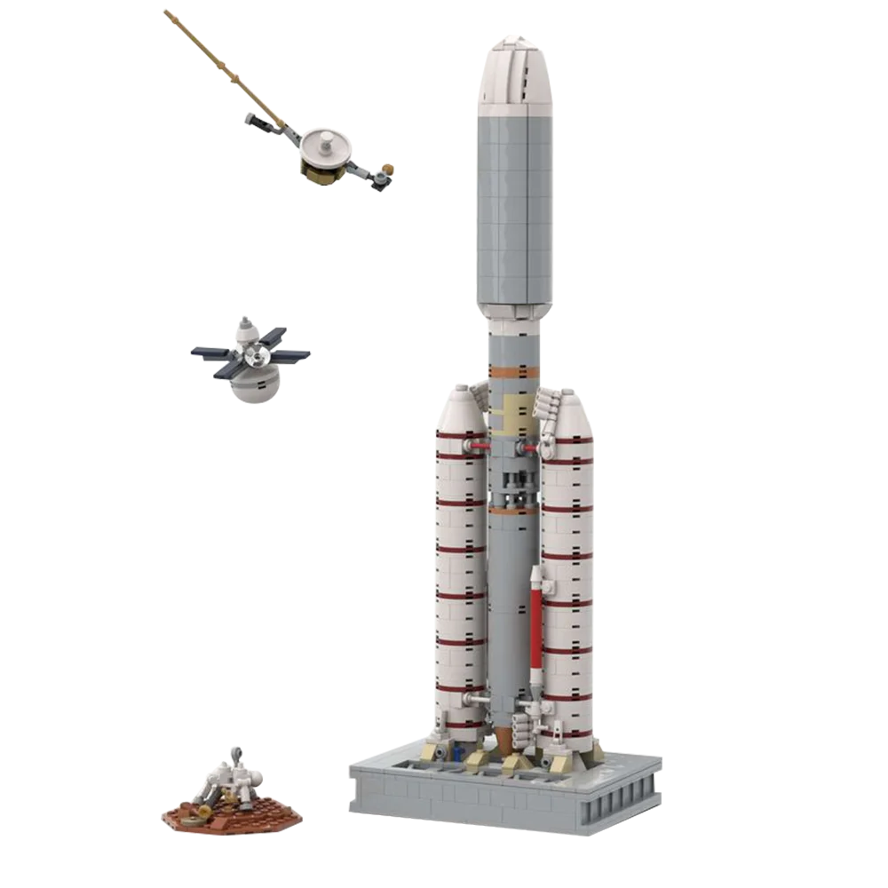 Lanceur de briques de fusée à l'échelle 1/110, MOC Titan Poests IE Centaur, modèle spatial aérospatial, construction de nuits, jouet pour enfants, cadeau d'anniversaire