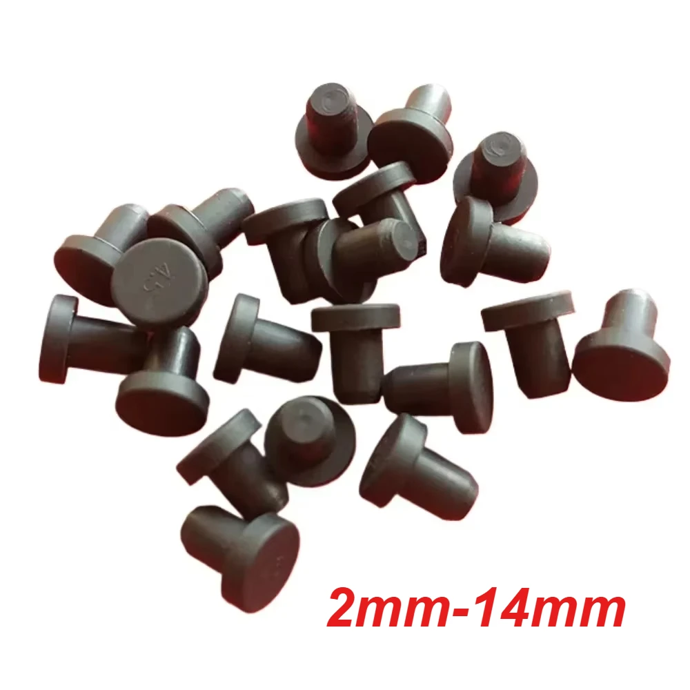 Solid Sealing Plug,2mm - 14mm Silicone Rubber Hole Caps, T-shaped Seal Stopper, High TEMP Dustproof Plug,inserti tappo terminale