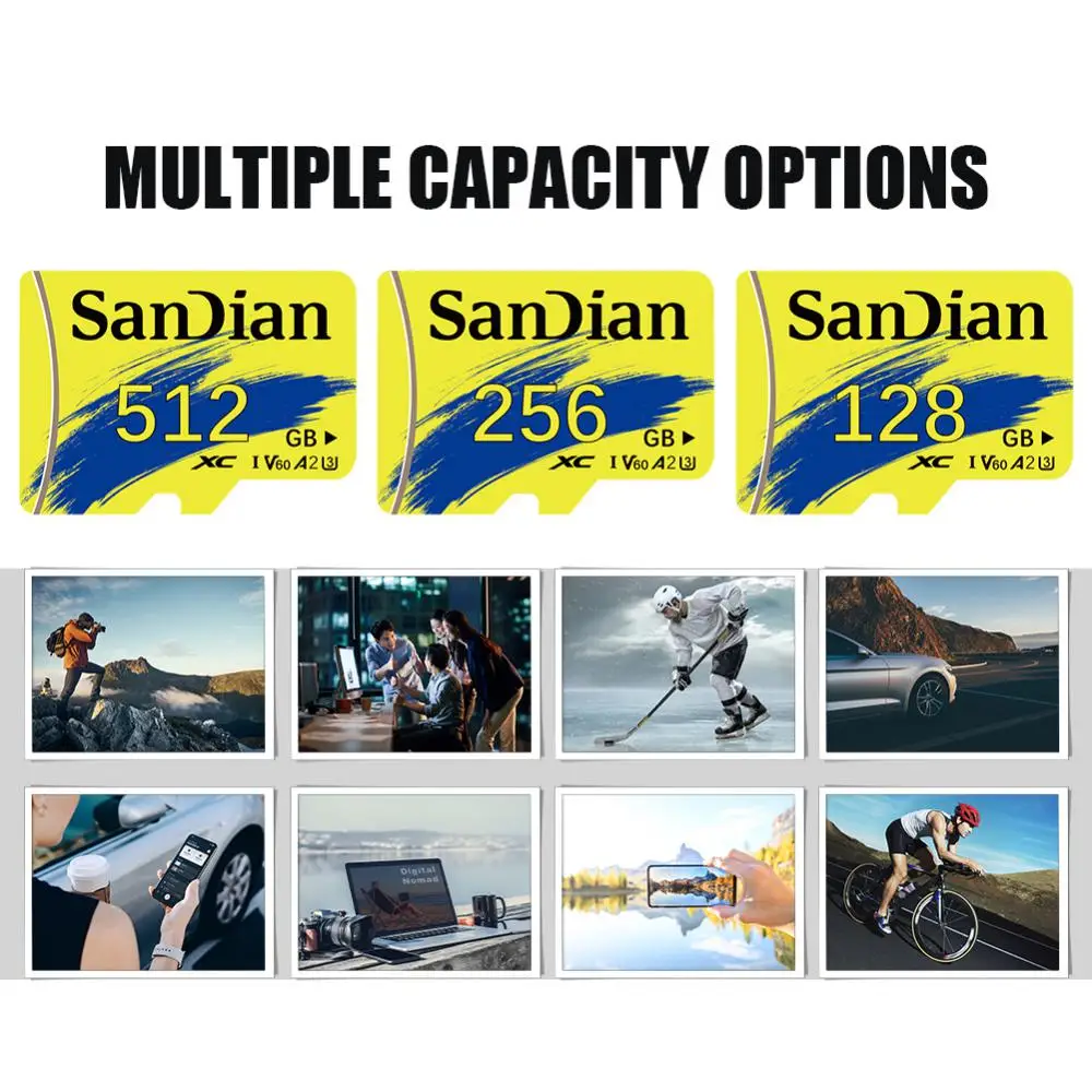 Original Memory Card A2 2TB 1TB High Speed Micro TF SD Card 512GB SD Card V30 U3 TF Card For Nintendo Switch Tablet Ps4