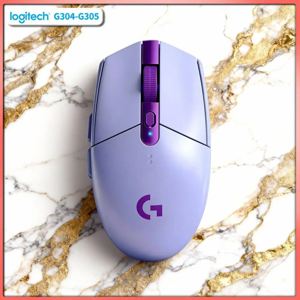 Gaming Mouse Logitech G305 LIGHTSPEED Wireless, 12000 DPI HERO, 6 Programmable Keys, 250hr Battery, 99g, PC Mac Gamers
