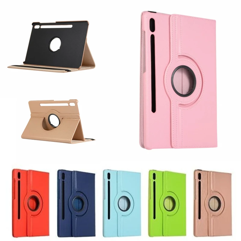 Case For Samsung Galaxy Tab S7 FE SM-T730 SM-T736 T730 S8 S7 Plus SM-X800 X806 T970 T975 T870 T875 360 Rotating Flip Stand Cover