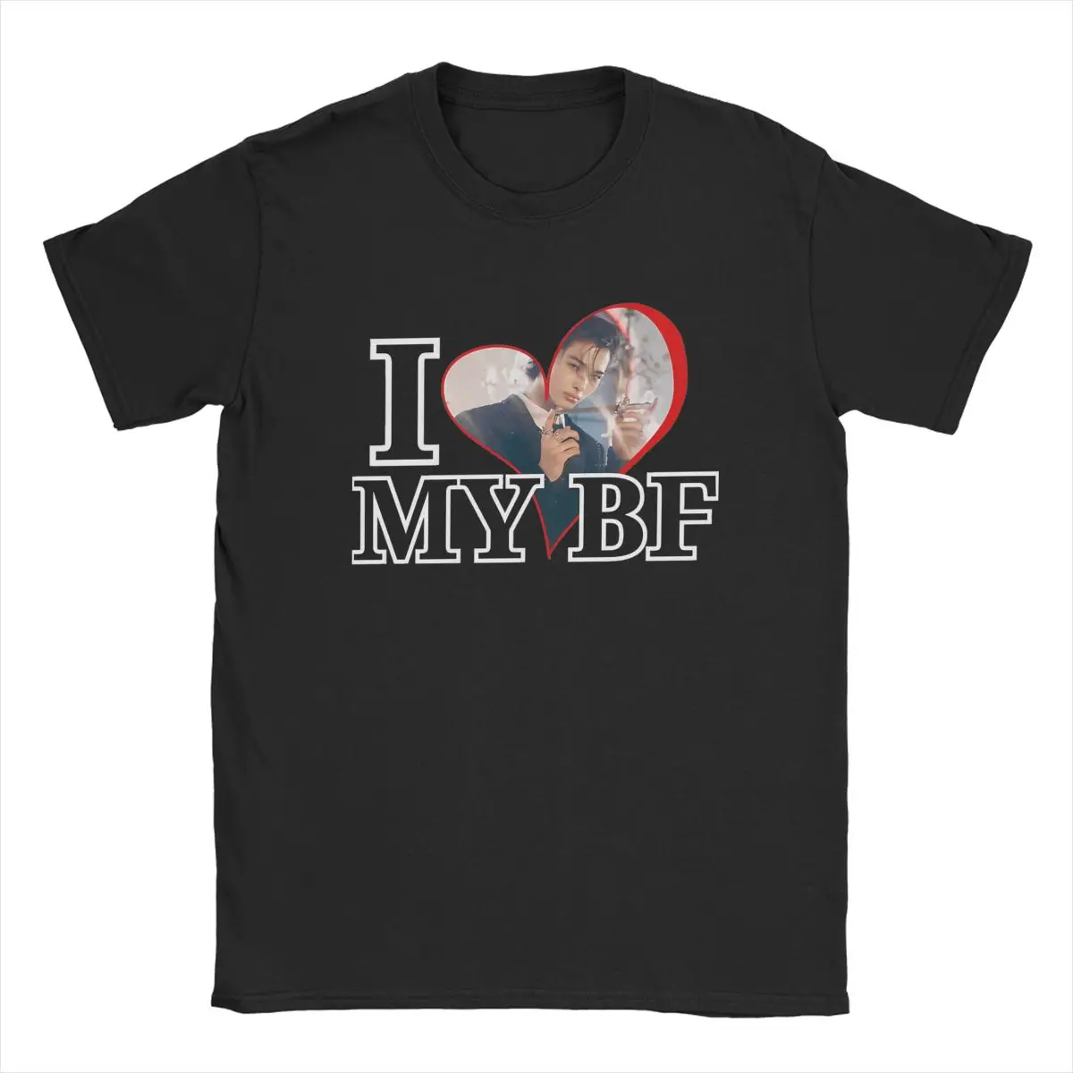 Kpop Enhypened I Love My бойфренд, мужские футболки с сердечками, повседневная хлопковая Футболка с круглым воротником, женская одежда в подарок