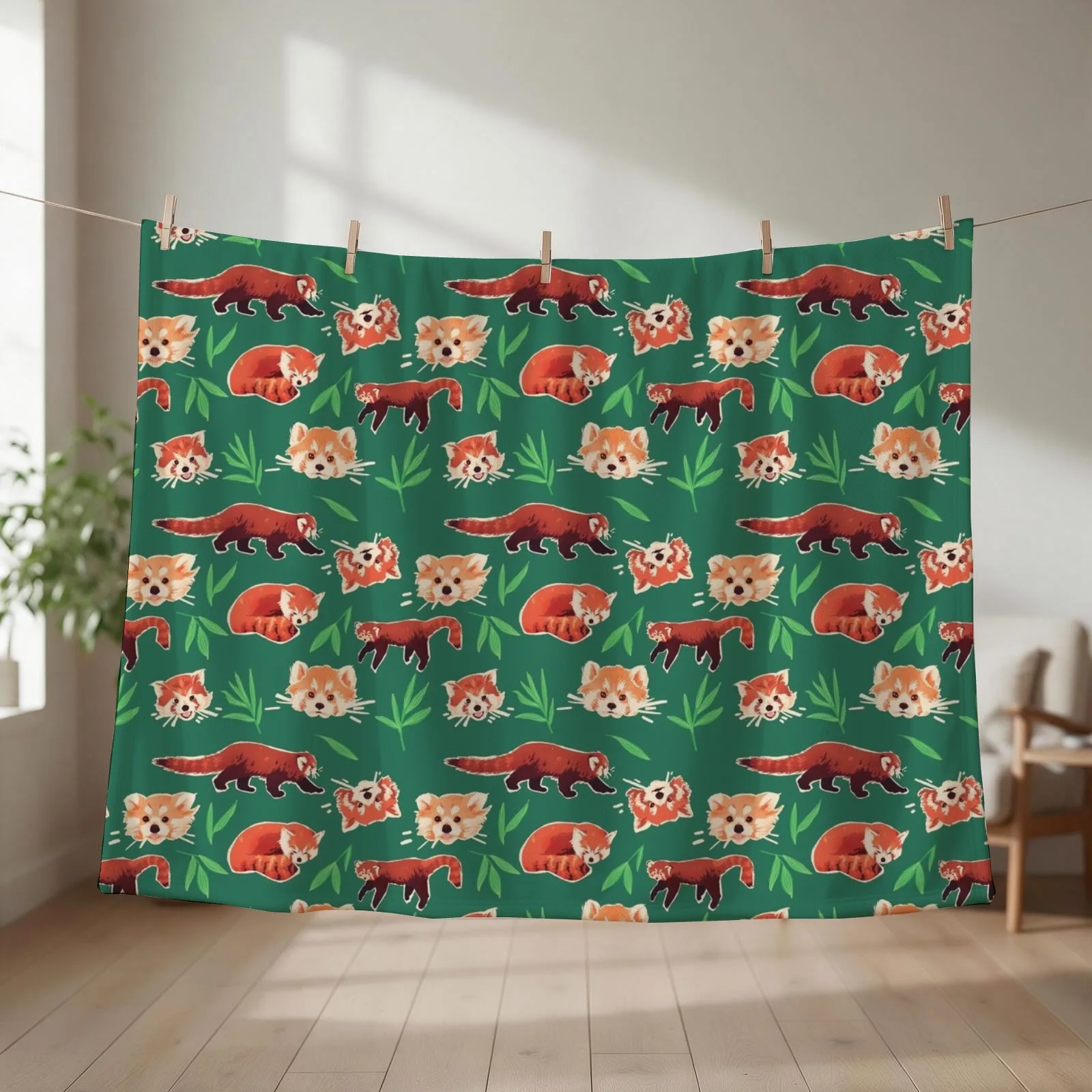 red pandas Throw Blanket Giant Sofa Luxury St Sofa cosplay anime Blankets