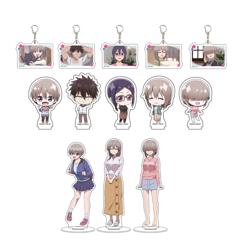 Игра Uzaki Hana Tsuki Yanagi Sakurai Shış Asai Ami Акриловая фигурка-подставка Кукла Аниме Брелок Модель Пластина Косплей Игрушка для подарка